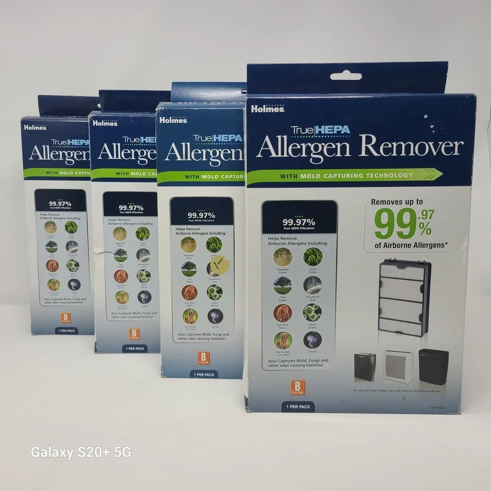 New Holmes HAPF600D True HEPA Allergen Remover B Filter NEW IN BOX LOT 4 filters